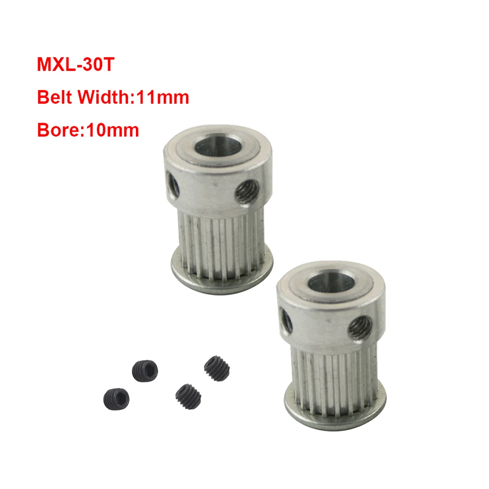 

Шкив зубчатого колеса MXL 30T, 2 шт., 5/6/6, 35/7/8/10/12 мм, отверстие 11 мм, Ширина ремня ГРМ, шкив, используемый для 3D-принтера