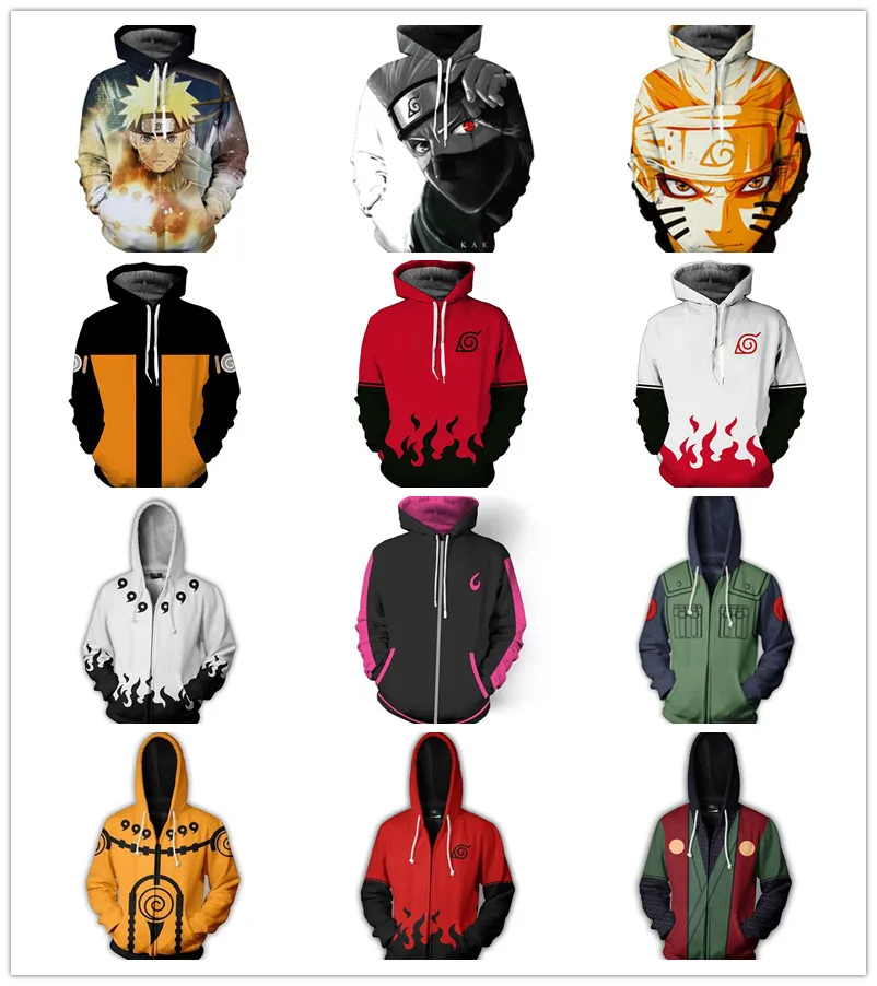 Толстовка на молнии для косплея аниме Fasion 3D худи Крутое осеннее пальто толстовки