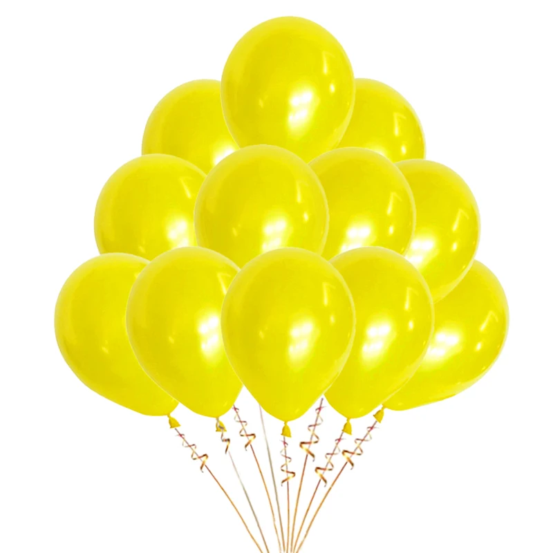 Золотые розовые шары из латекса 10 шт