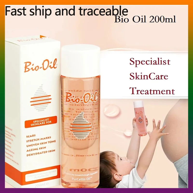 

200ml 100% Bio Oil Skin Care Ance Stretch Marks Remover Cream Remove Body Stretch Marks Uneven Skin Tone Purcellin Oil