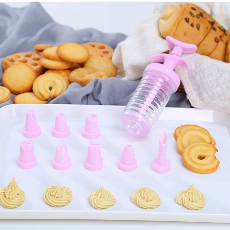 

Cake Cream Decorating Set Flower Syringe Pastry Cookie Muffin Extruder Tool Sugarcraft Baking Cake Tool Cream Syringe