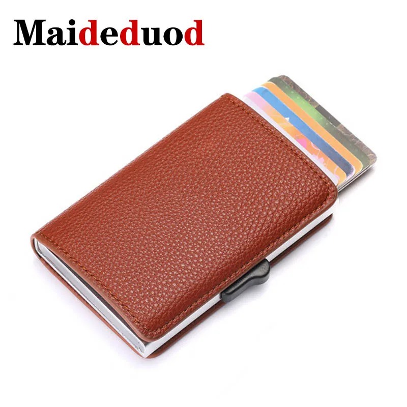 Maideduod Новый Для мужчин держатель для карт с функцией блокировки RFID ID Чехол