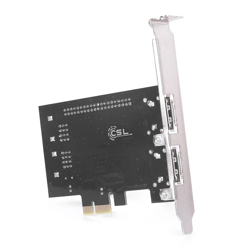 Плата расширения Pro JMB363 PCI-E PCIe на 2 порта SATA IDE eSATA адаптер конвертер RAID карты