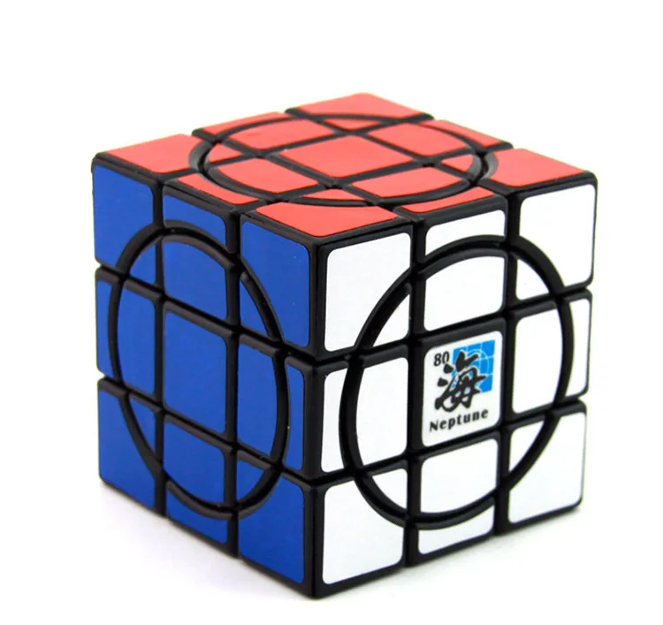 Mf8 Crazy 3x3x3 Eight planets Magic cube Puzzle black 5.7cm Earth Neptune MarsSaturn Venus Jupiter Mercury Uranus X'mas birthday | Игрушки
