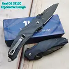 ST120 реальный D2 стальной Новый шариковый подшипник складной G10 Кемпинг Охота кухня Карманный выживание на природе EDC инструмент нож