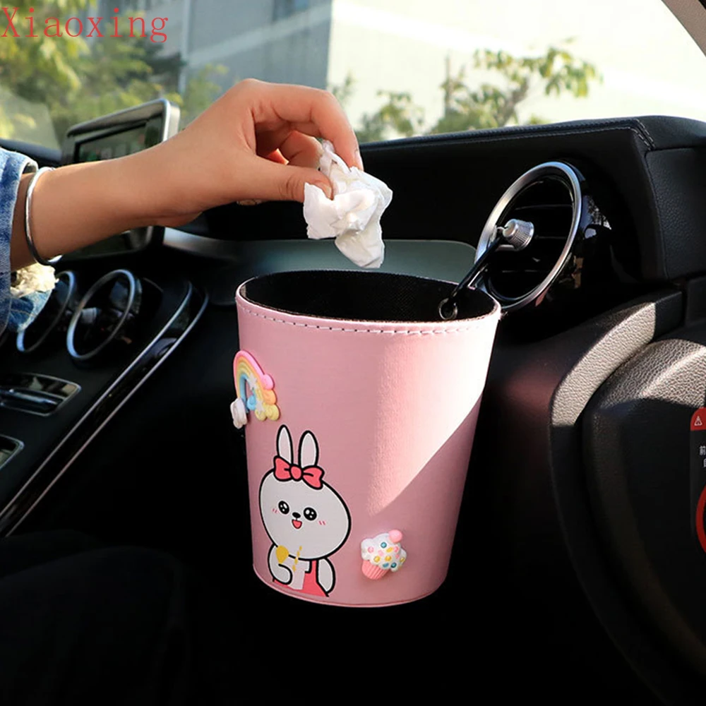 

Car Trash Can Car Storage Bin Cute Cartoon Garbage Bag Garbage Bin Garbage Bin Car Dustbin Loading Style