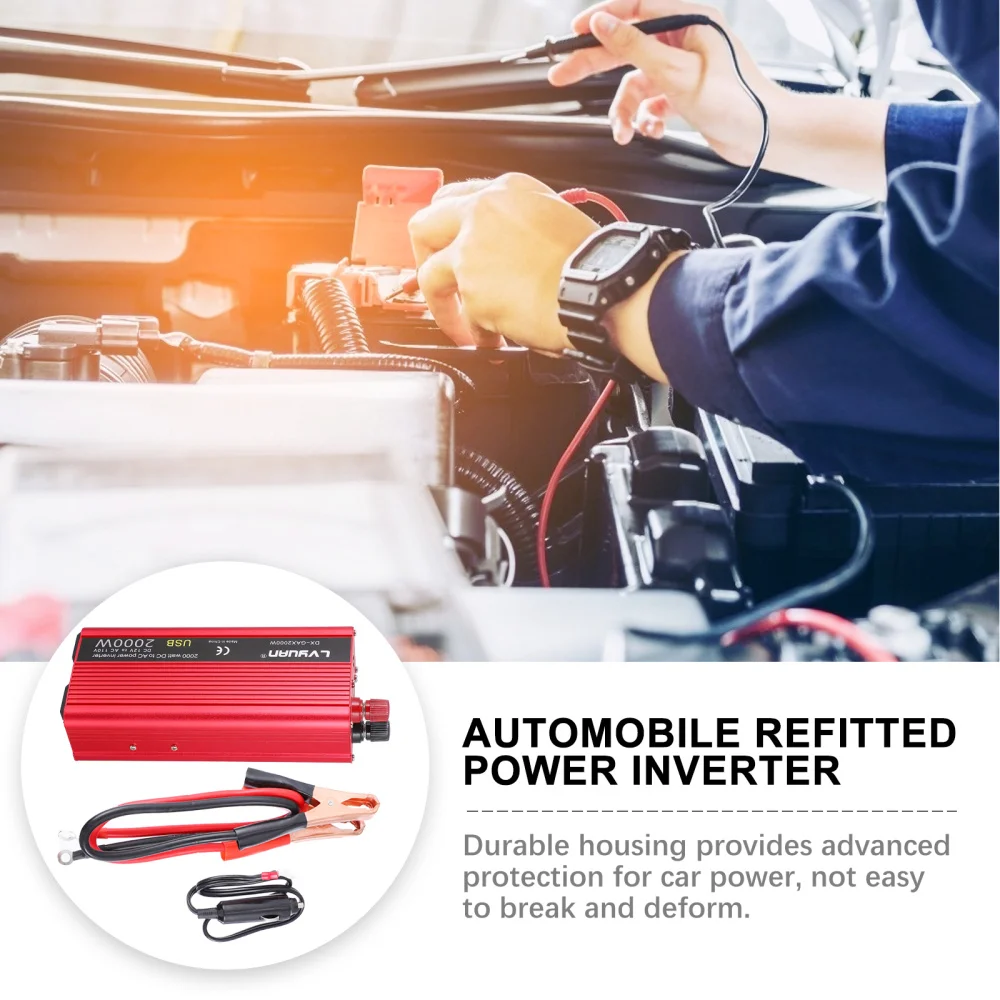 

1 Set Practical Car Car Power Converter (US Plug)