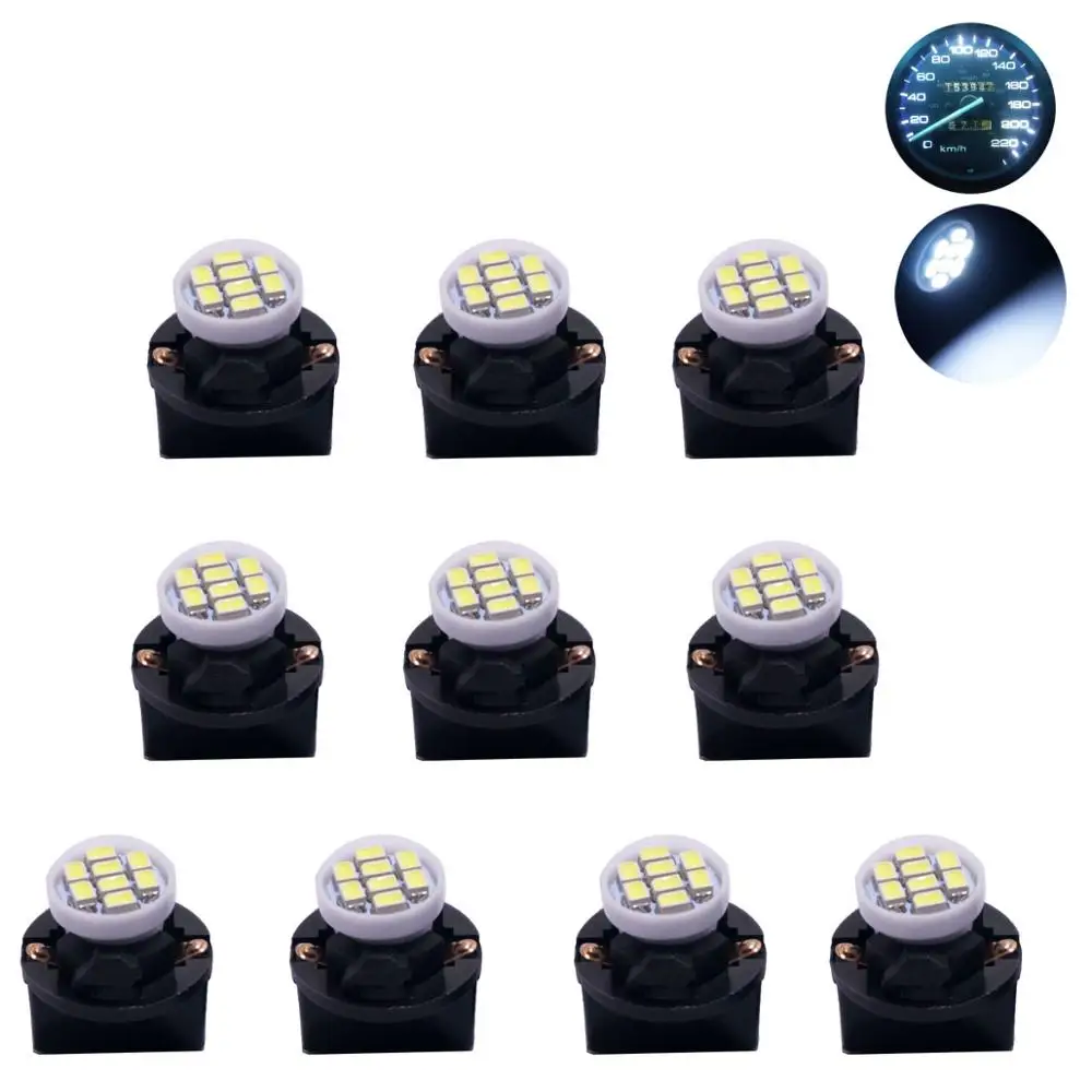 

Белые светодиодсветодиодный лампы для приборной панели T10 W5W 194 168, яркие светодиодсветодиодный лампы для приборной панели, 10 шт. в одной упак...