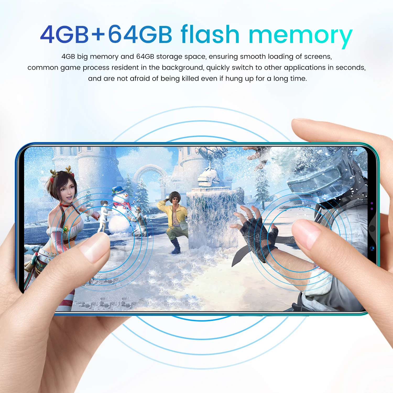 

New Z6 Pro 5.8 Inch HD Screen 5G Smartphone 4+64GB Dual SIM 8+13MP 3800mAh Andriod 9.1 Face Unlock Cell Phones Global Version