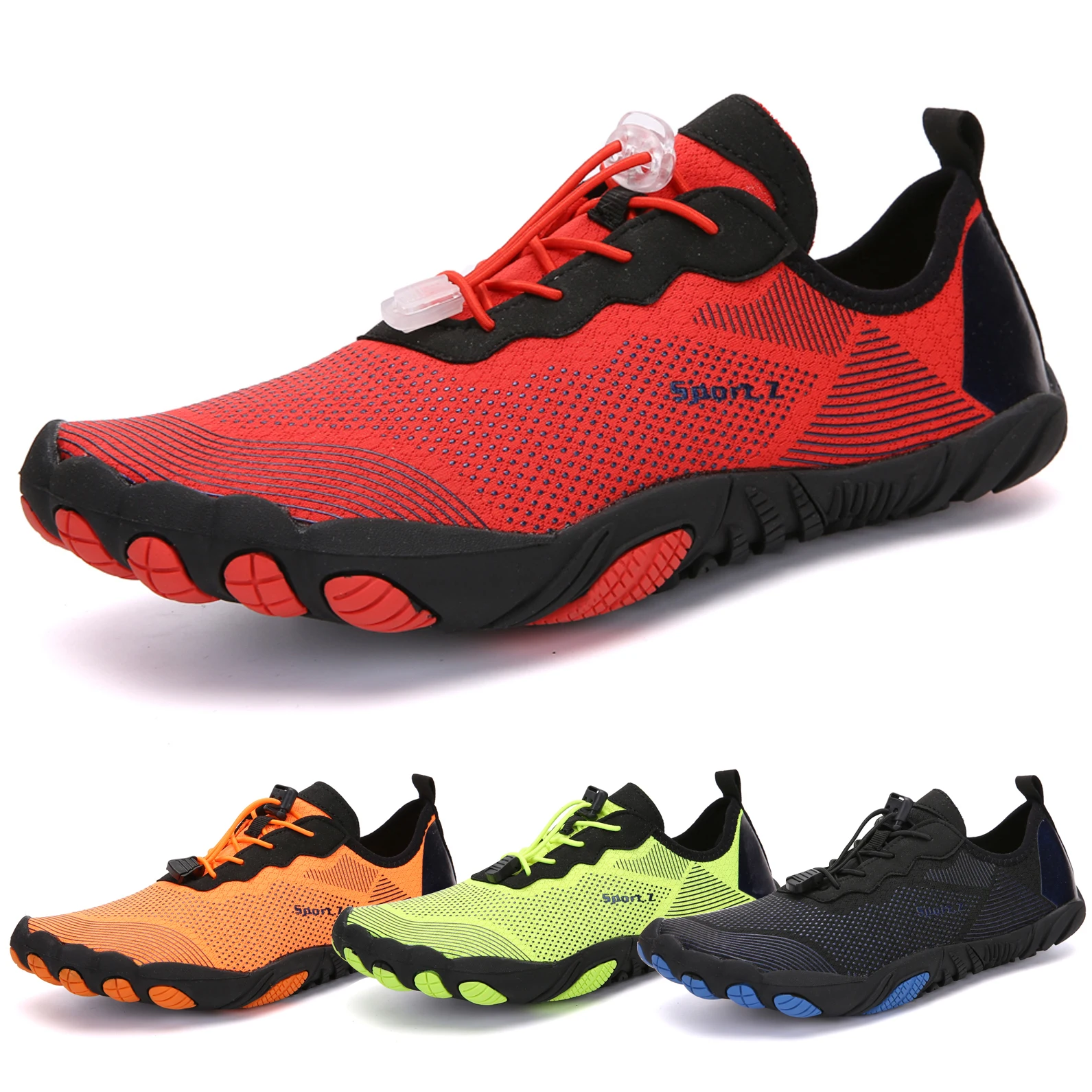 Men's beach swimming shoes Women's quick-drying water shoes Fitness sports shoes Couple wading shoes Color aqua shoes