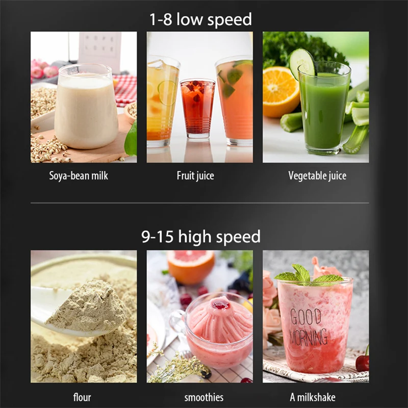 

BPA Free Electric Blender Mixer Heavy Duty Commercial Grade Professional Blenders Mixer Juicer Ice Smoothies Crusher Maker