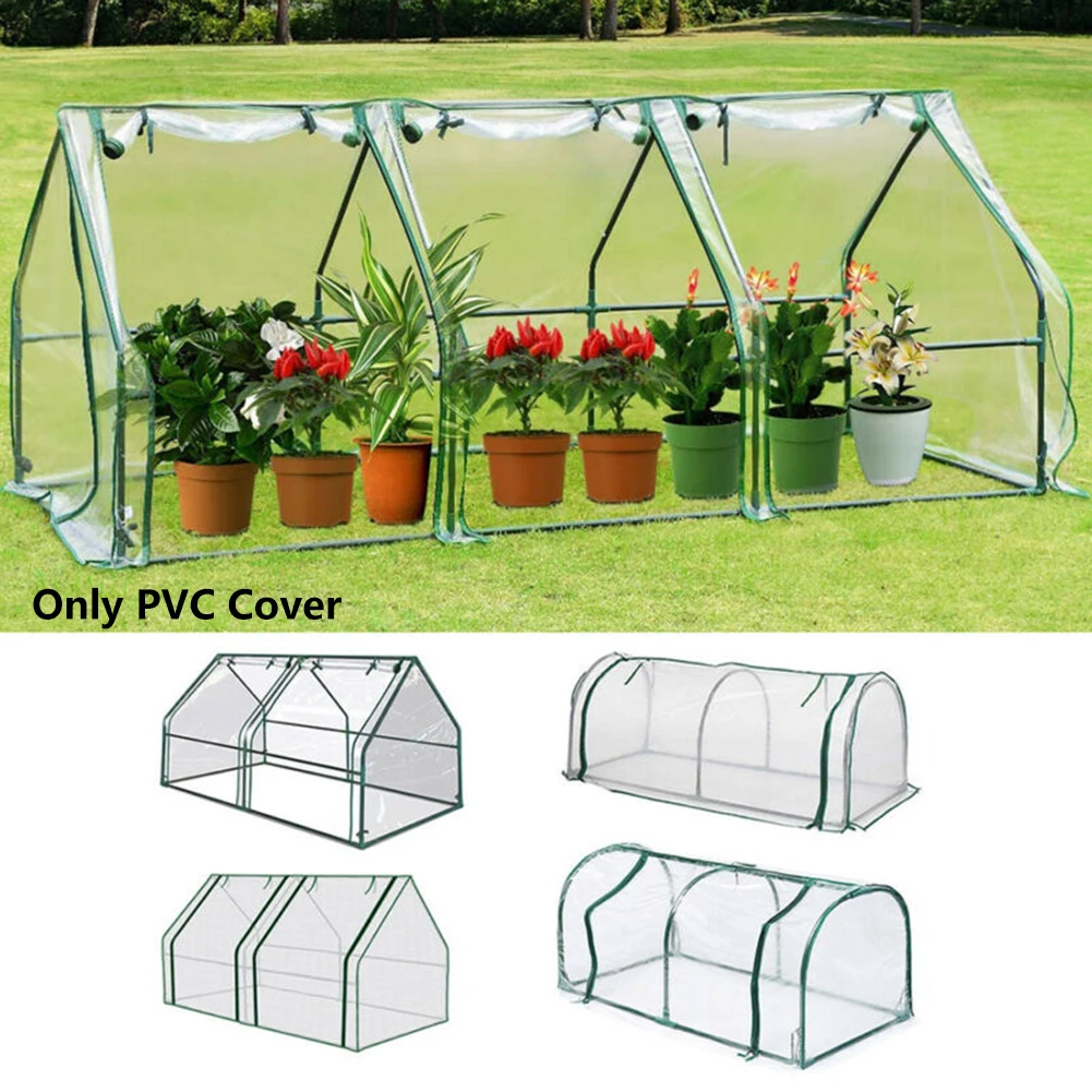 

Greenhouse PVC Garden Cover Plastic Waterproof UV Protection Green House Plants Flower House Corrosion-resistant Plants Cover