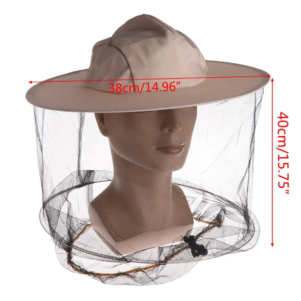 Professional Beekeeping Hat Denim Mesh Anti Bee Face Protector Cap Head Neck Wrap Tools | Дом и сад