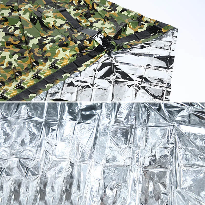 Аварийное одеяло Спальный мешок компактный водонепроницаемый термальный для