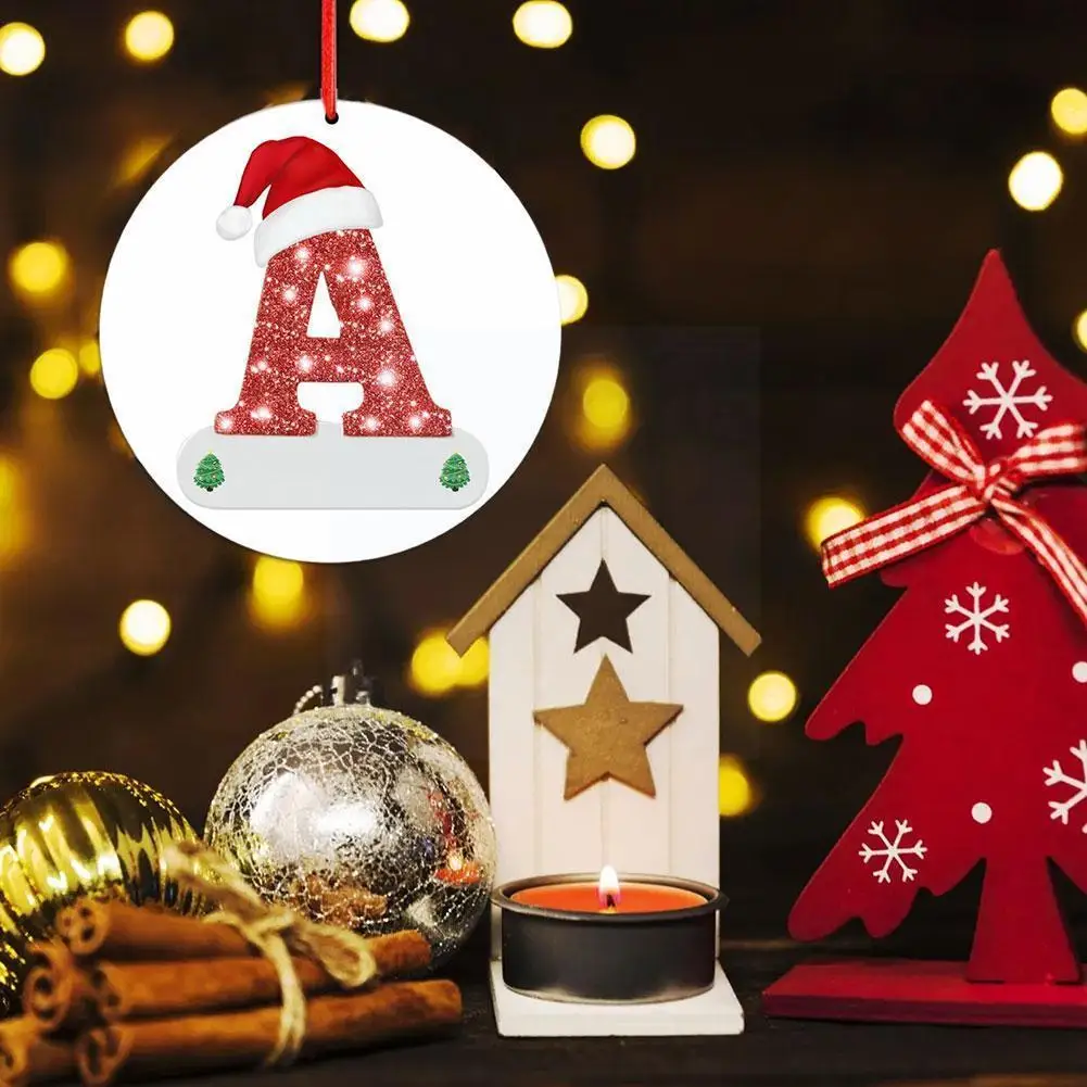 

Happy New Year Christmas Tree Decoration Pendant Personalized Christmas 26 Letter Ornaments Christmas Decoration For Home 2 D7f1