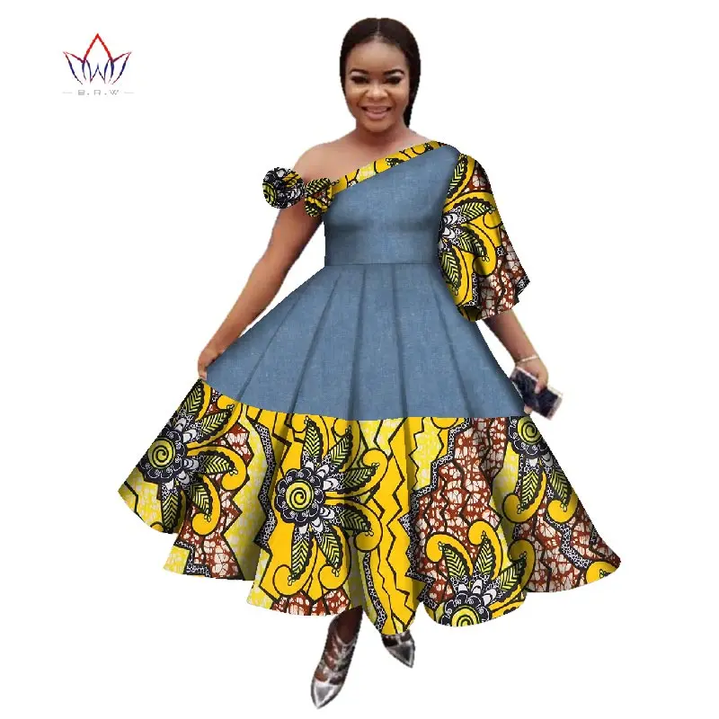 Новое поступление летнее женское платье повседневные Дашики с принтом