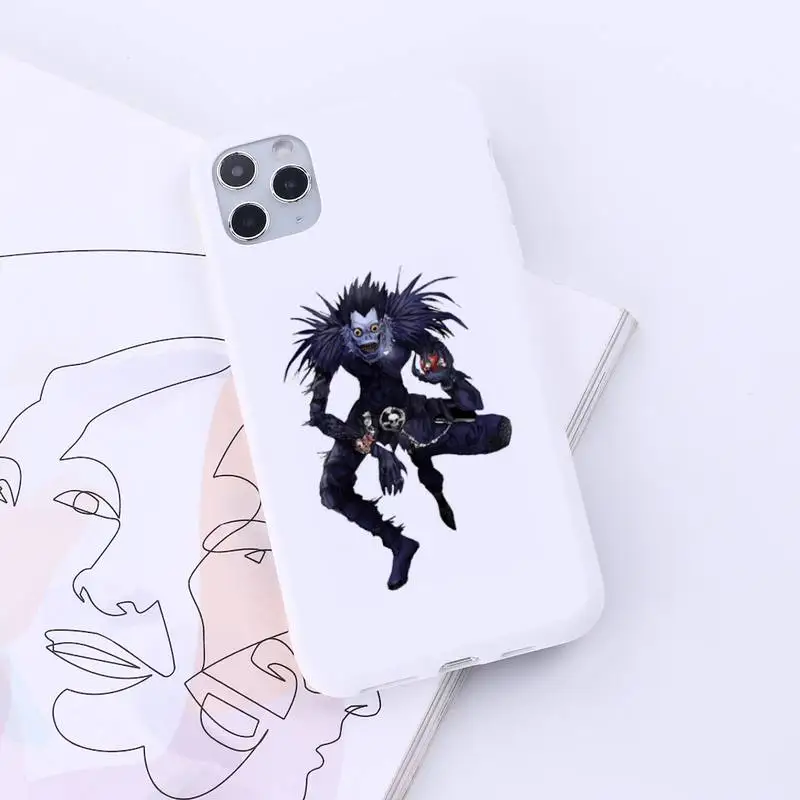

Death Note Japan anime Phone Case Candy Color for iPhone 6 7 8 11 12 s mini pro X XS XR MAX Plus