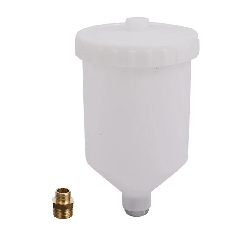

Big deal 600ML Gravity Paint Spray Gun Cup Pot Replacement For Devilbiss GTI Pro Pri FLG