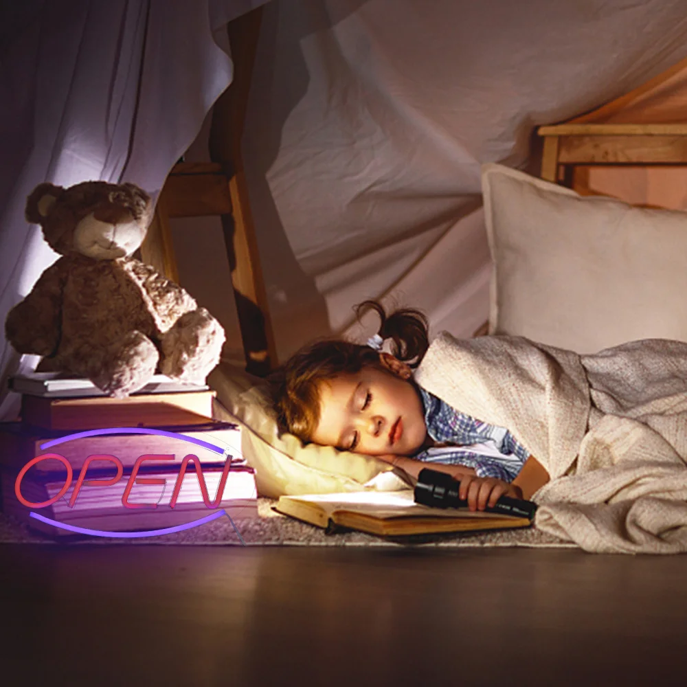

Creative OPEN Letters LED Neon Sign USB Powered LED Modeling Light Night Light