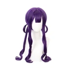 Аниме Kwai Akane Aoi фиолетовый парик косплей костюм Jibaku Shounen унитаз Ханако-кун Женские синтетические волосы парики