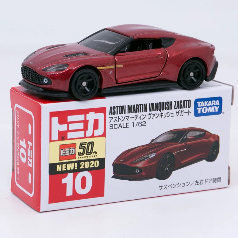 

TAKARA TOMY1:62 Aston Martin Vanquish Zagato Can Open the Door #10 Collection Die-cast Simulation Model Cars Toys