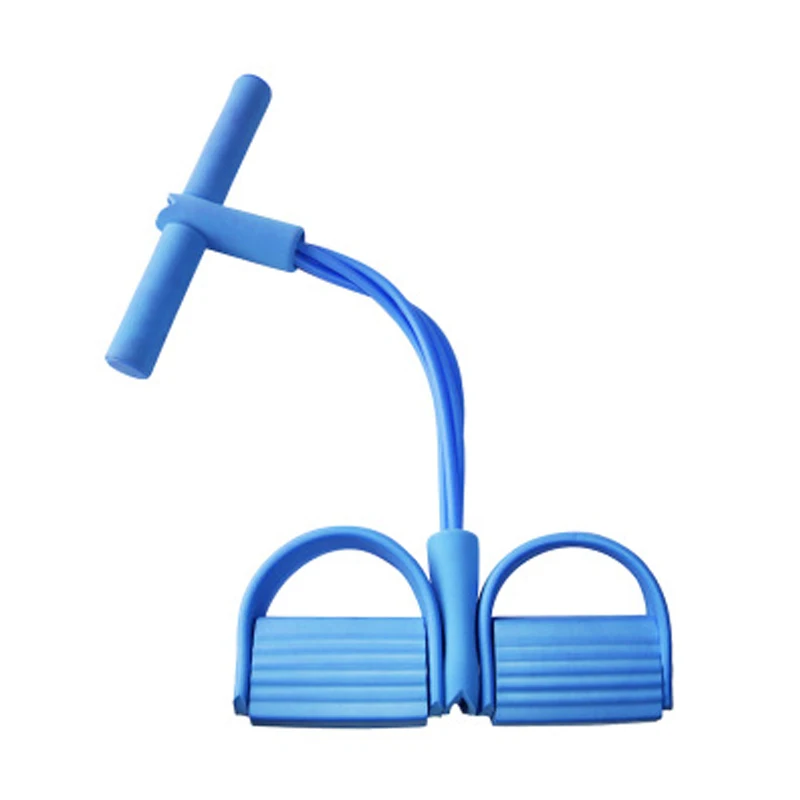 Эспандер для фитнеса с 4 трубками и педалью упражнений в помещении|Эспандеры| |