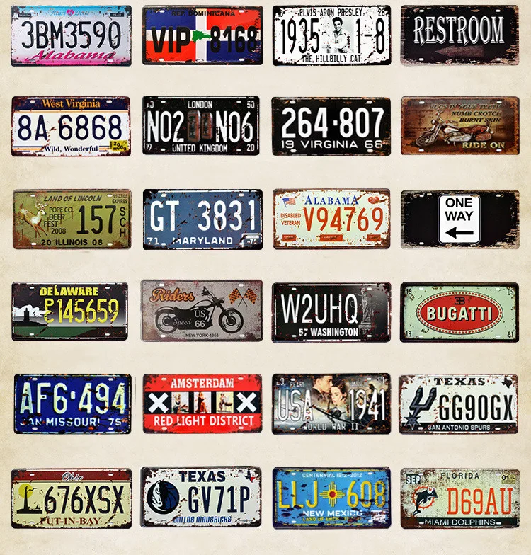 Металлический постер для домашнего декора США Техас Лондон винтажные жестяные