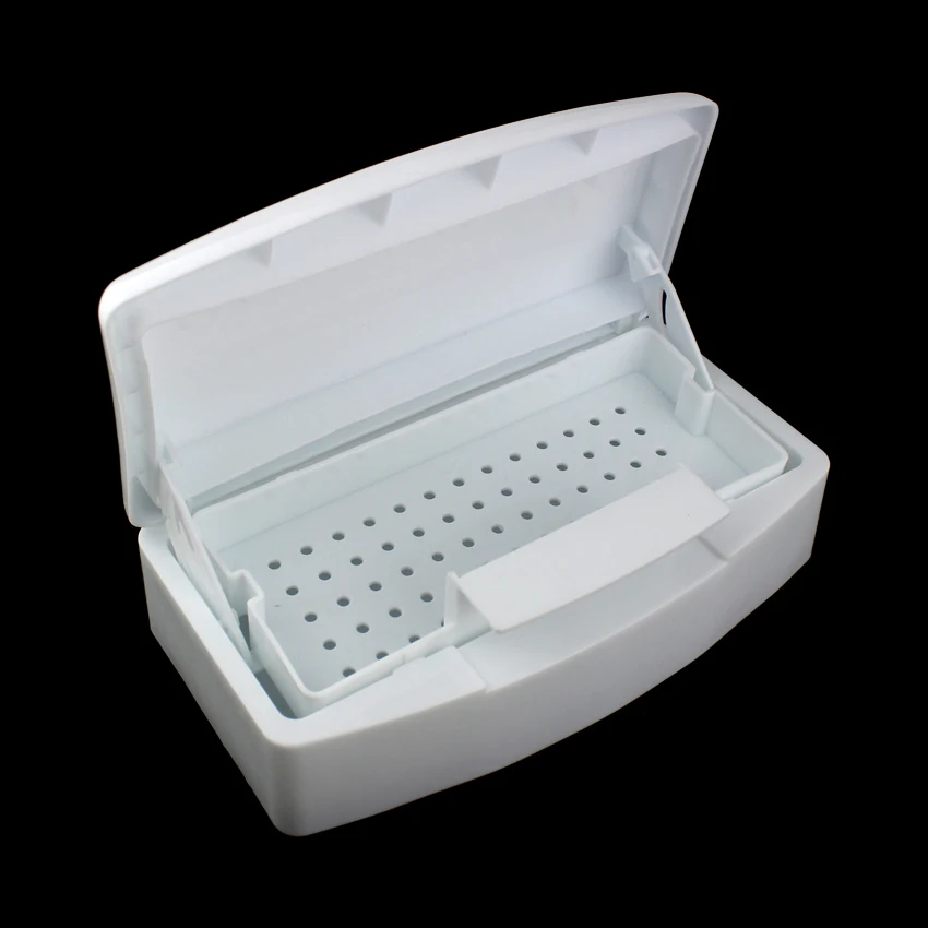 

1Set Sterilizer Box White Container Manicure Double Layer Sterilizing Tray Storage Nail Art Salon Equipment Makeup Tools