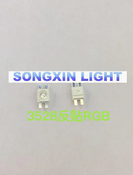 70 шт SMD 3528/6028 RGB светодиодный общий анод чип SMT триколор (красный зеленый синий) 1210