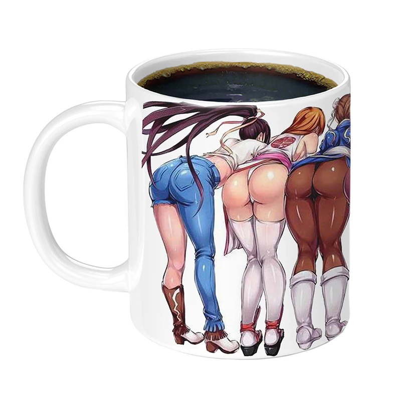 

1Pcs New 350ml Anime Beauties White Mug Coffee Milk Cup Gifts for Friends Children