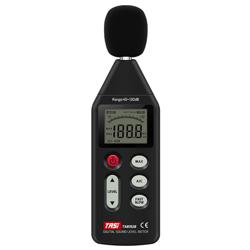 

TA8152B Digital Noise Meter Sound Level Meter USB Data Connection 40-130dB Test Y4QC