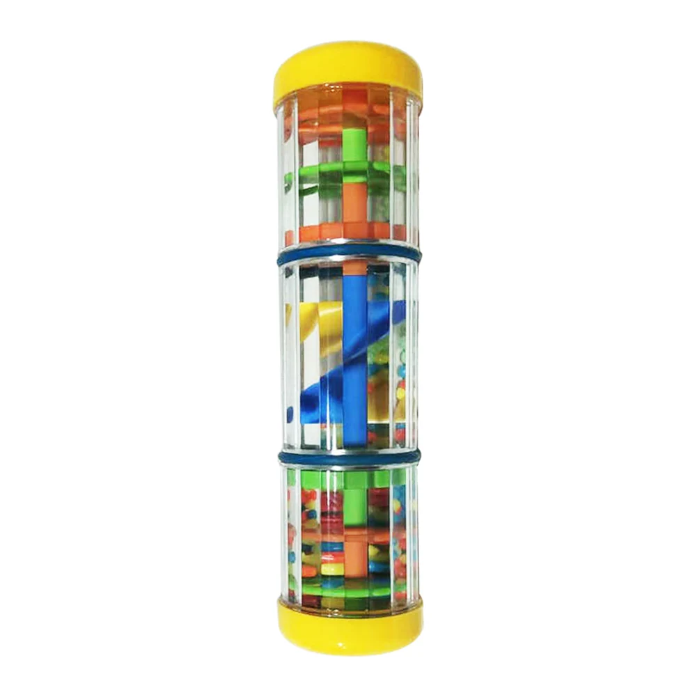 

Safe Toddlers Mini Early Learning Rain Stick Rainmaker Shaker Sensory Plastic Auditory Rattle Toy Education Sound For Baby