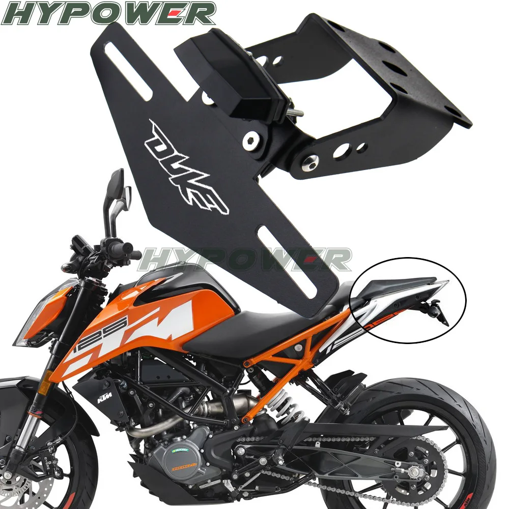 Motorcycle License Plate Frame Mount Bracket Light for KTM Duke 125 200 250 390 2013 2014 2015 2016 2017 2018 2019 | Автомобили и
