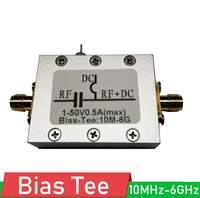 rf biaser bias tee 10mhz 6ghz dc blocker coaxial feed for ham radio rtl sdr lna low noise amplifier biastee laser drive dc1 50v