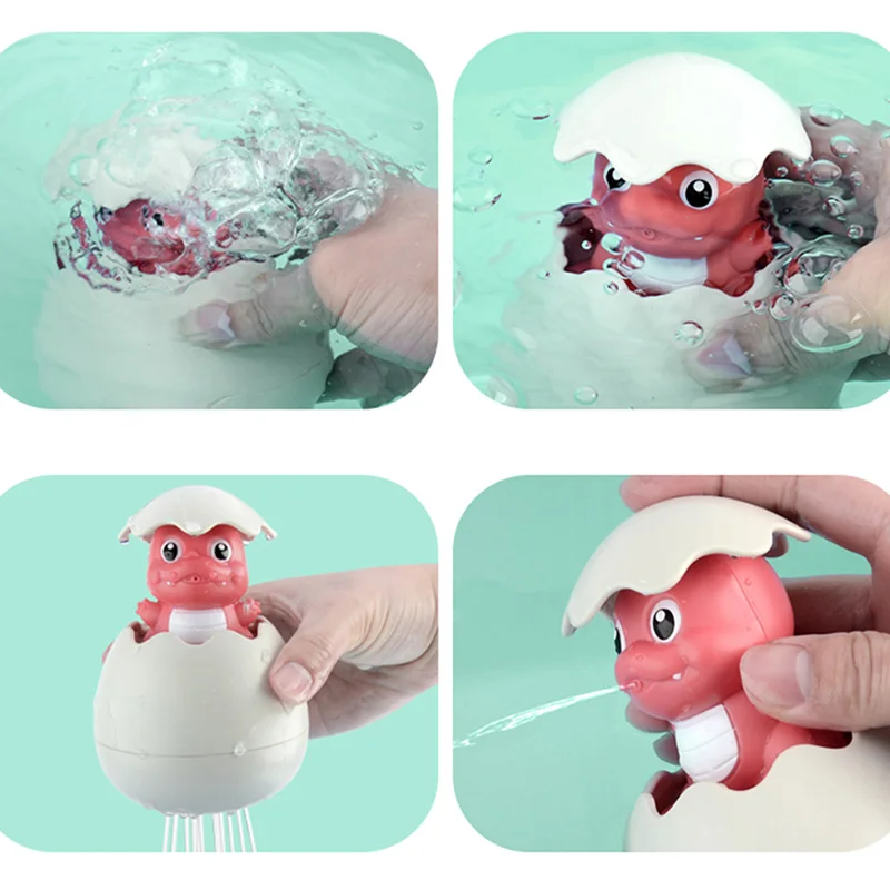 Baby Bathing Toy Kids Cute Dinosaur Egg Water Spray Sprinkler Bathroom Sprinkling Shower Swimming Toys Gift | Игрушки и хобби