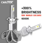 CARLITEK 9005 9006 Светодиодная лампа для авто HB4 HB3 безвентиляторная передняя фара Mini H8 H9 лампа дальнего света H11 H4 H7 H1 противотуманная фасветильник для мотоцикла