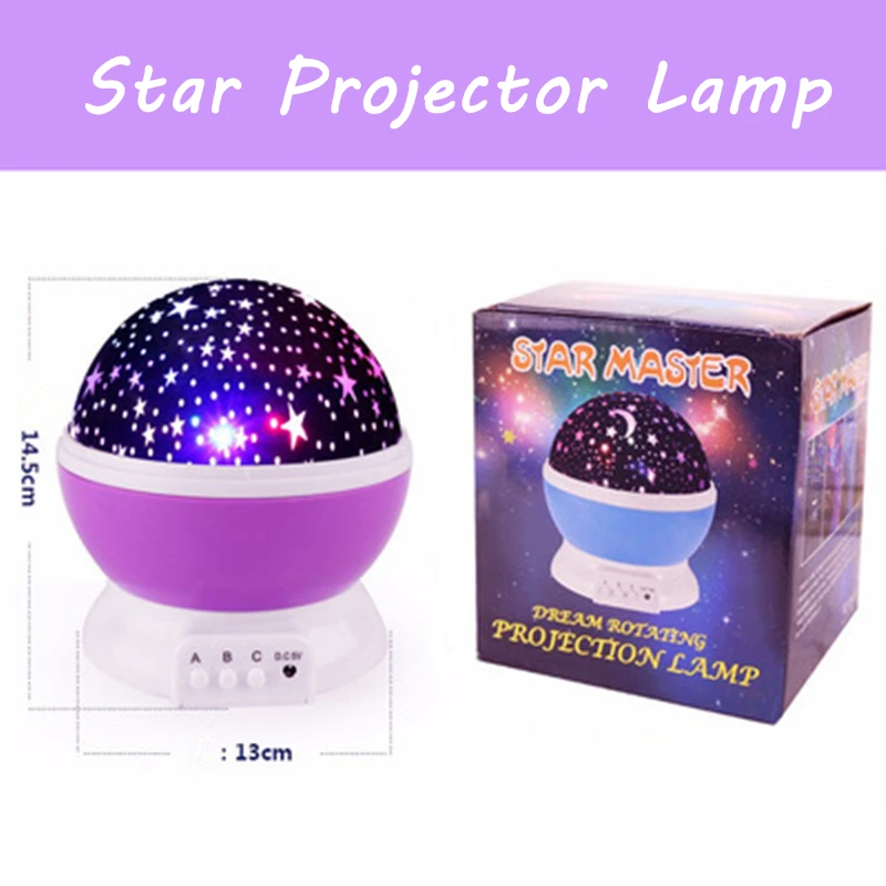 

LED Star Light Ball Projector Bedside Lamp Moonlight Table Lamp Creative Children's Room Star Lamp for Battery or USB