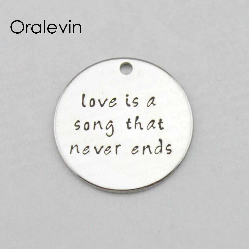 LOVE IS A SONG THAT NEVER END Charms Necklace Lover Gift Jewelry 10 шт./лот # LN266|love is|charm necklacejewelry jewelry |