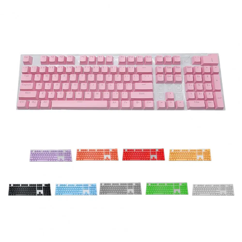 

104Pcs Universal Key Cap Set ABS Backlit Keycaps for Mechanical Keyboard Replacement Keycaps Set Key Caps for PC Computer