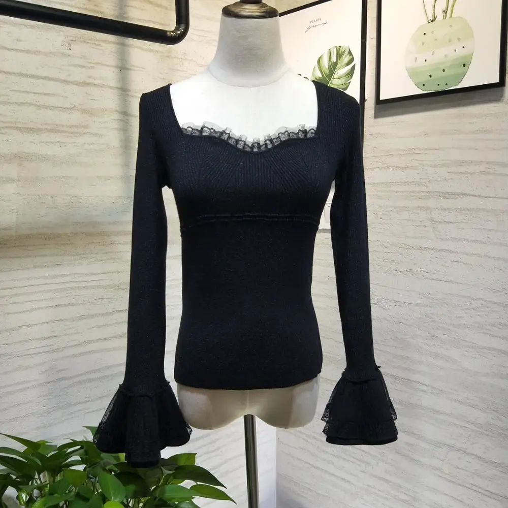 

Модные свитеры BK11413 2021 взлетно-посадочной полосы роскошный известный бренд Европейский дизайн вечерние Стиль Женская одежда