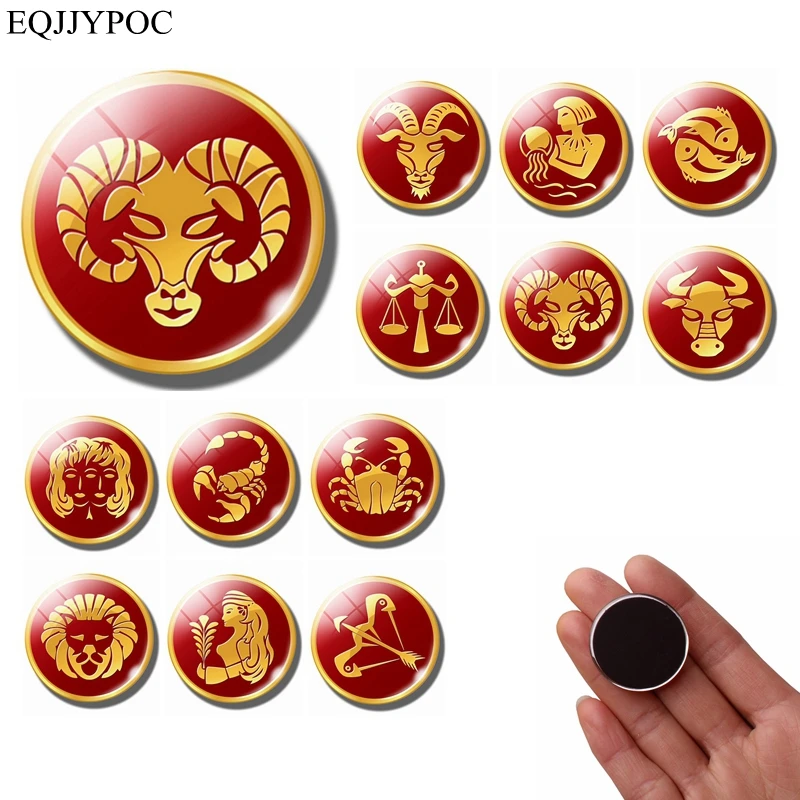 Магнит в виде зодиака для холодильника 30 мм магниты на холодильник Лев рыбы
