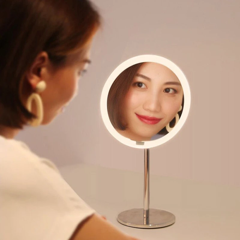 Yeelight портативный светодиодный макияж зеркало со светом затемнения умный датчик движения ночник для xiaomi умный дом леди подарок