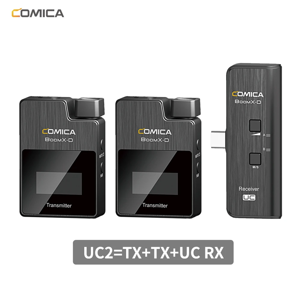 Цифровая беспроводная микрофонная система COMICA BoomX D 2 4G передатчик и приемник