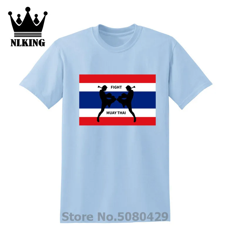 Muay Thai fighter Thailand flag design 3D летняя футболка с принтом Мужская рукав Уличная хлопковые