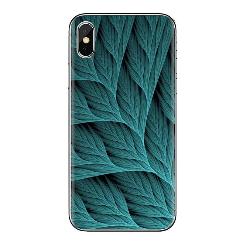 Soft Transparent Shell Covers For Samsung Galaxy S2 S3 S4 S5 MINI S6 S7 edge S8 S9 Plus Note 2 3 4 5 8 Coque Fundas feather blue |