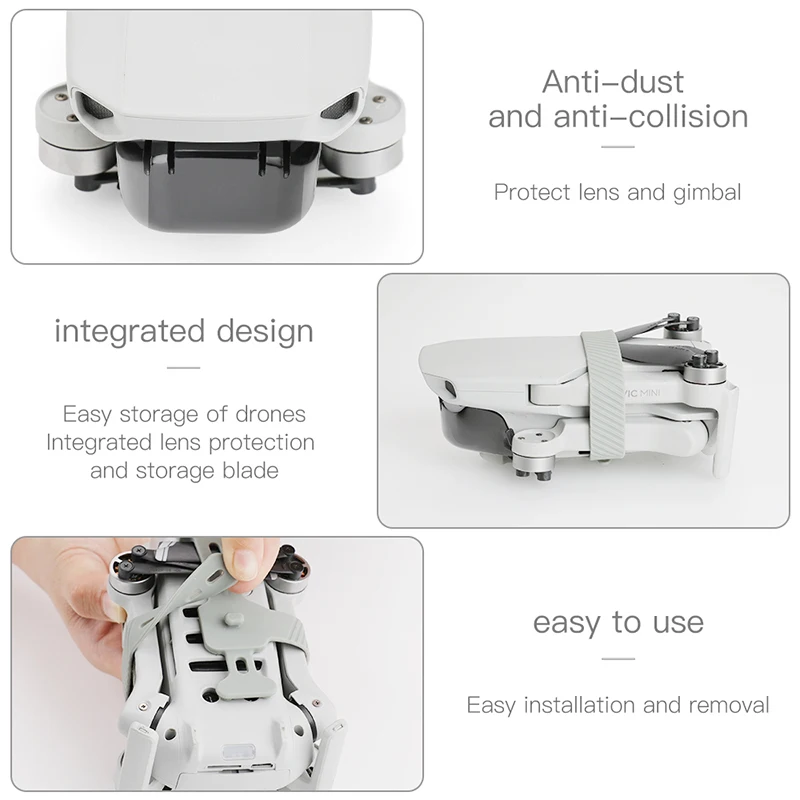 Держатель пропеллера 2-в-1 + защитная крышка объектива для DJI Mavic Mini 2