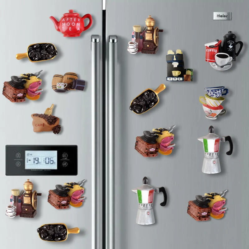 Креативная Магнитная адсорбирующая 3d паста для кофе в холодильнике железная