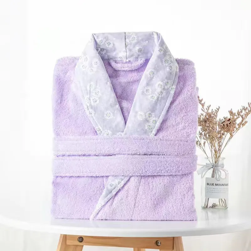 

Women Flannel Robe Winter Warm Kimono Bathrobe Gown Thicken Sleepwear Long Nightdress Oversize Coral Fleece Intimate Lingerie
