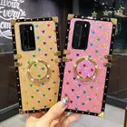 Роскошный квадратный чехол M51 для Samsung Galaxy S20FE S20 Note 20, ультраглянцевые Чехлы, чехол с цветочным рисунком, откидная подставка, чехол Kilifi A31