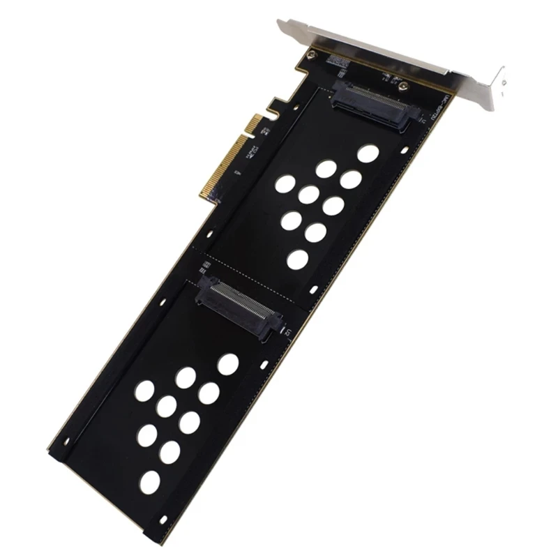 

Адаптер SSD с двумя портами U.2 на Pcie 8X, переходник для жесткого диска с поддержкой порта 8X 16X, слот U.2 PCIe, плата адаптера для SSD с двумя интерфейса...